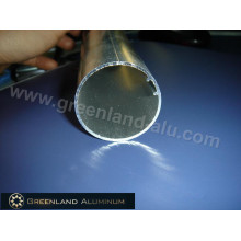 Tubo de dirección de aluminio para persiana enrollable con color plateado anodizado